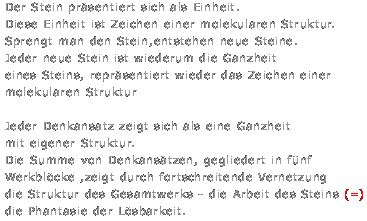 Die Arbeit des Steins